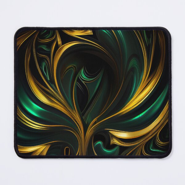 Item preview, Elegant Emerald: A Gold and Green Graphic Design designed and sold by HiArtify ❤️.