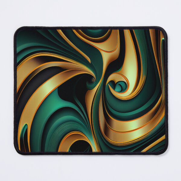 Item preview, Elegant Emerald: A Gold and Green Graphic Design designed and sold by HiArtify ❤️.