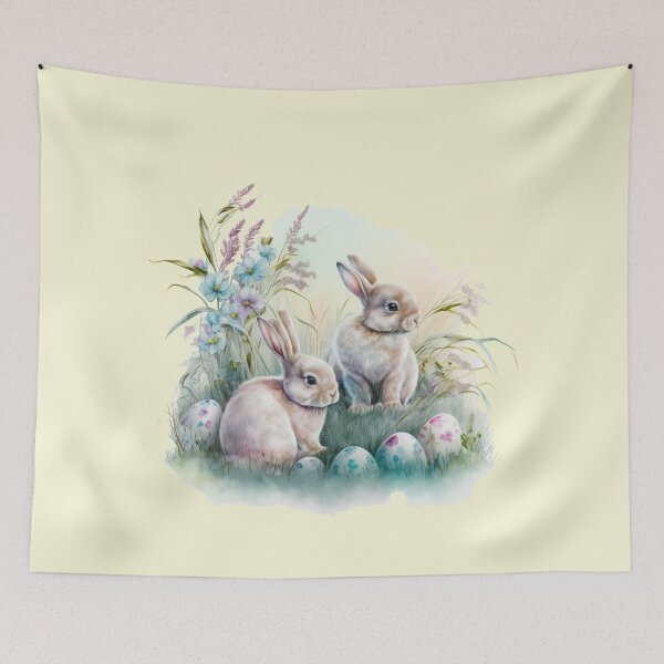 Item preview, Easter Bunny with Easter Eggs designed and sold by The-Fox-Hole.