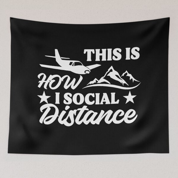 Item preview, This Is How I Social Distance White designed and sold by SpicyAviator.