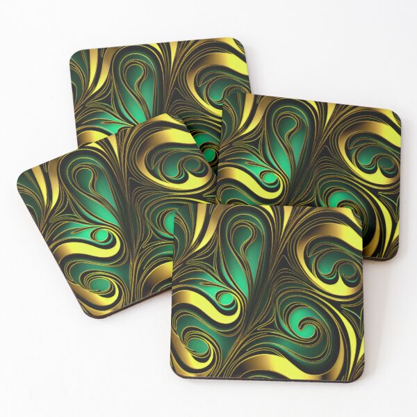 Item preview, Elegant Emerald: A Gold and Green Graphic Design designed and sold by HiArtify ❤️.
