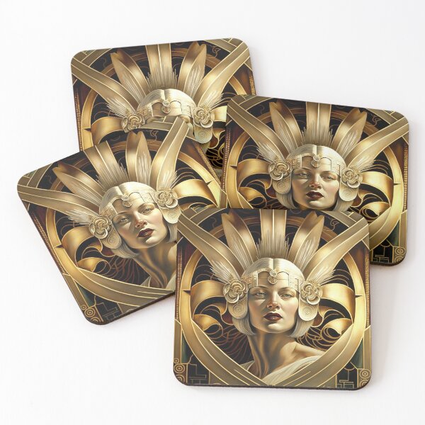 Item preview, Beautiful Gold Art Deco Lady designed and sold by Shundayah.