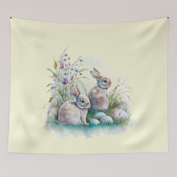 Item preview, Easter Bunny with Easter Eggs designed and sold by The-Fox-Hole.