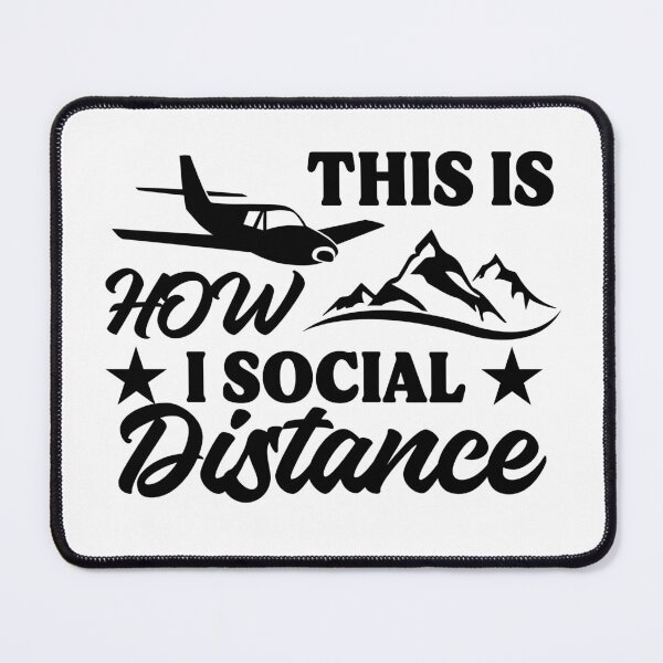 Item preview, This Is How I Social Distance Black designed and sold by SpicyAviator.