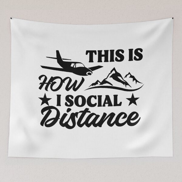 Item preview, This Is How I Social Distance Black designed and sold by SpicyAviator.