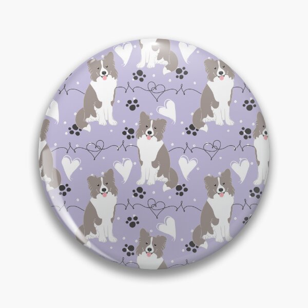 Item preview, LOVE Lilac Border Collie designed and sold by Lulupainting.