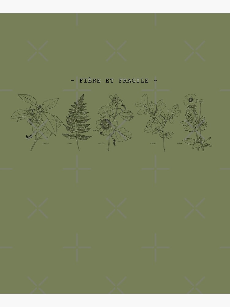 Aperçu 6 sur 6. Tablier avec l'œuvre FIERE & FRAGILE créée et vendue par IsaureEcartfixe.