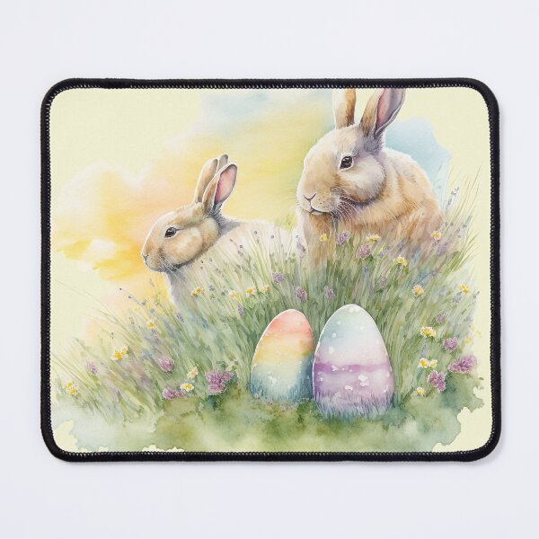 Item preview, Easter Bunny with Easter Eggs designed and sold by The-Fox-Hole.