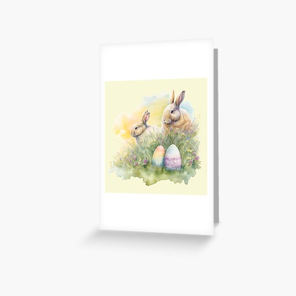 Item preview, Easter Bunny with Easter Eggs designed and sold by The-Fox-Hole.
