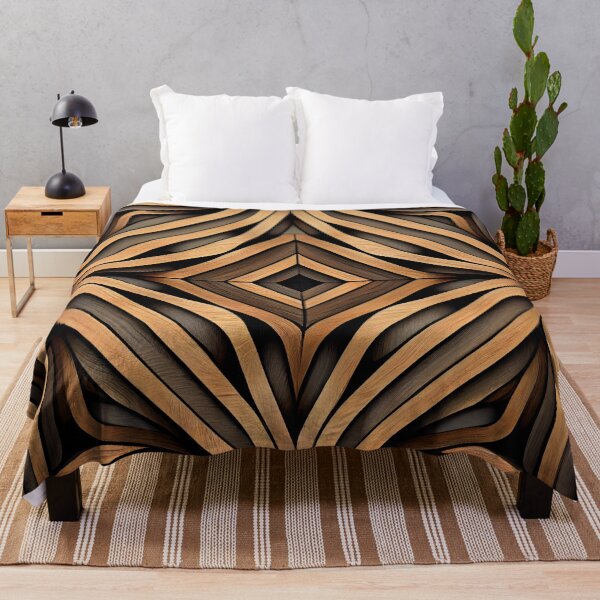 Artikelvorschau, Symmetrical Wood Simple Line Pattern Digital Painting entworfen und verkauft von CodeAndColors.