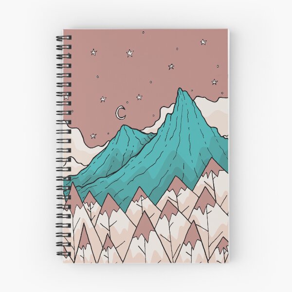 Item preview, Twin turquoise peaks designed and sold by Swadeillustrations.