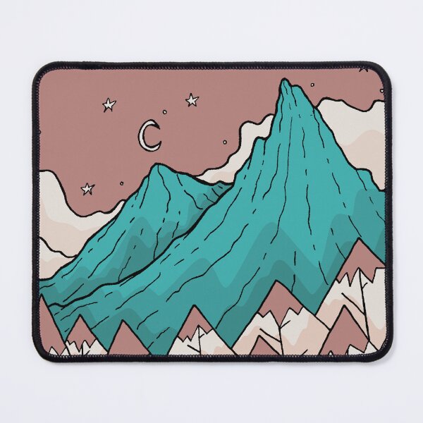 Item preview, Twin turquoise peaks designed and sold by Swadeillustrations.