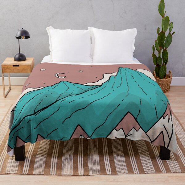 Item preview, Twin turquoise peaks designed and sold by Swadeillustrations.