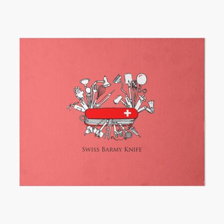 Swiss Barmy Knife Art Board Print