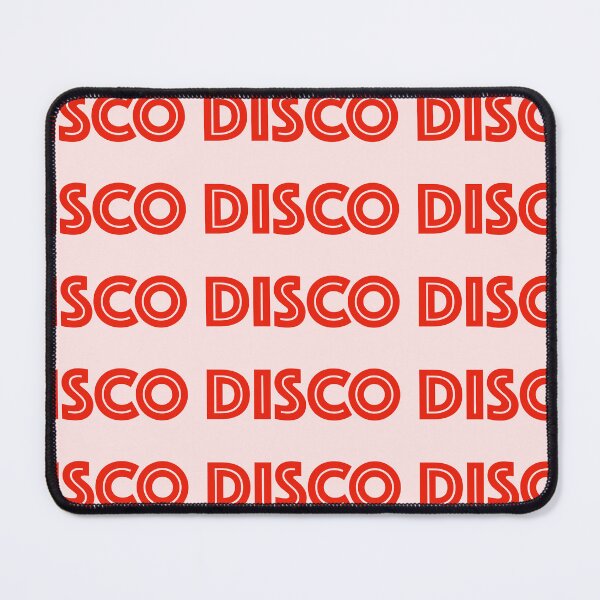 Item preview, Disco Typography Pattern (Red/coral) designed and sold by Adam Regester.