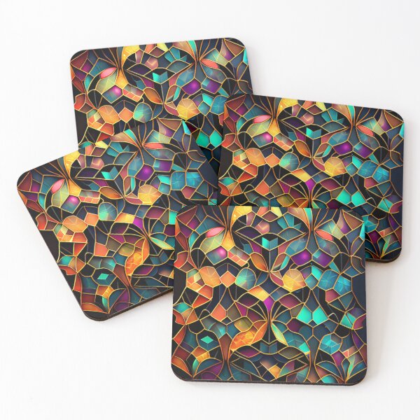 Item preview, Bejeweled Modern Pattern Digital Painting designed and sold by CodeAndColors.