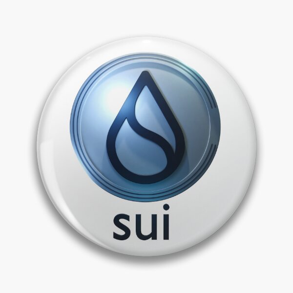 Item preview, Sui logo, coin and font with shiny details designed and sold by ColorCube1.