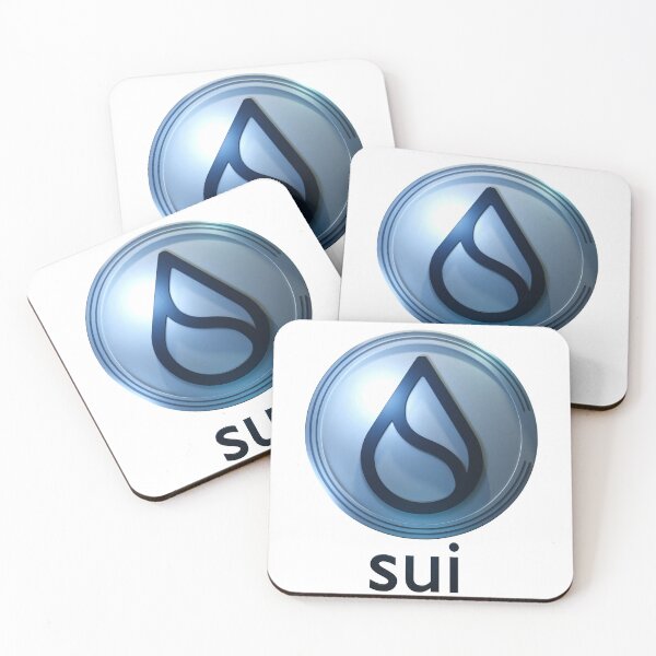 Item preview, Sui logo, coin and font with shiny details designed and sold by ColorCube1.