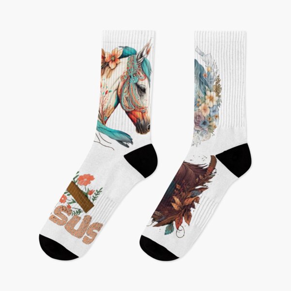 Item preview,  Just A Girl Who Loves Jesus And Horses -  3 Dream Horses And Jesus's Cross Pack designed and sold by elisarasada.