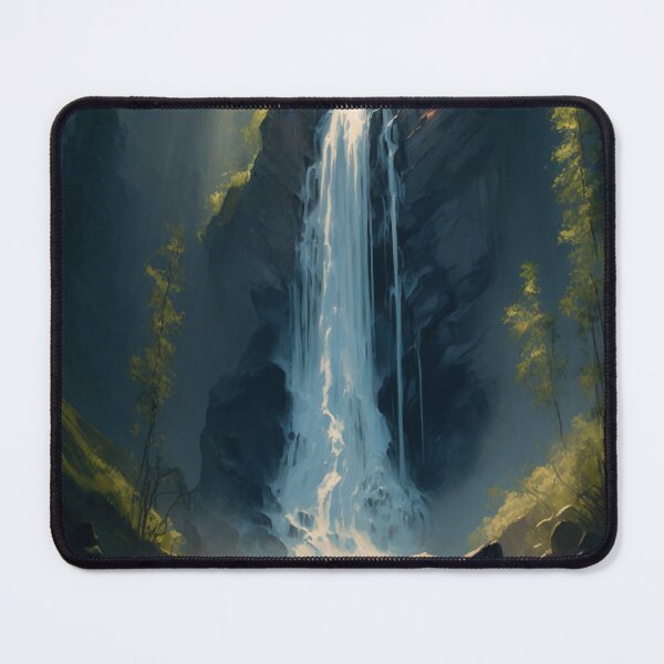 Item preview, Tall waterfall -Golden Hour - By Tiberius404 designed and sold by Tiberius404.