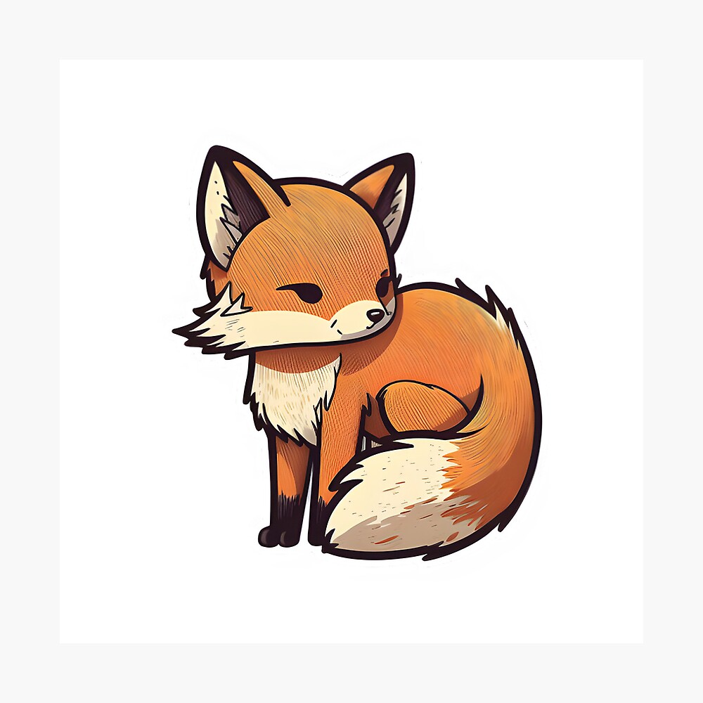 Drawing Portrait of a Fox. Wild Foxy on White Background. Detailed Animal  Drawing Stock Illustration - Illustration of artist, graphic: 211089627