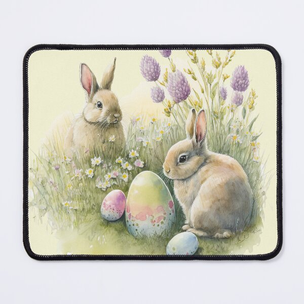 Item preview, Easter Bunny with Easter Eggs designed and sold by The-Fox-Hole.