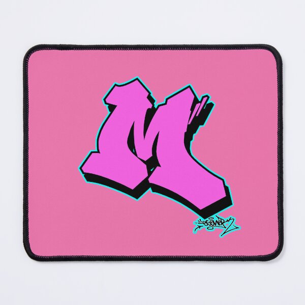 Item preview, PINK LETTER M BY ESONE URBAN GRAFFITI STREET STYLE  designed and sold by GraffitiBomberZ.