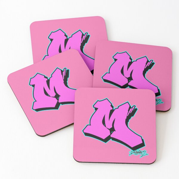 Item preview, PINK LETTER M BY ESONE URBAN GRAFFITI STREET STYLE  designed and sold by GraffitiBomberZ.