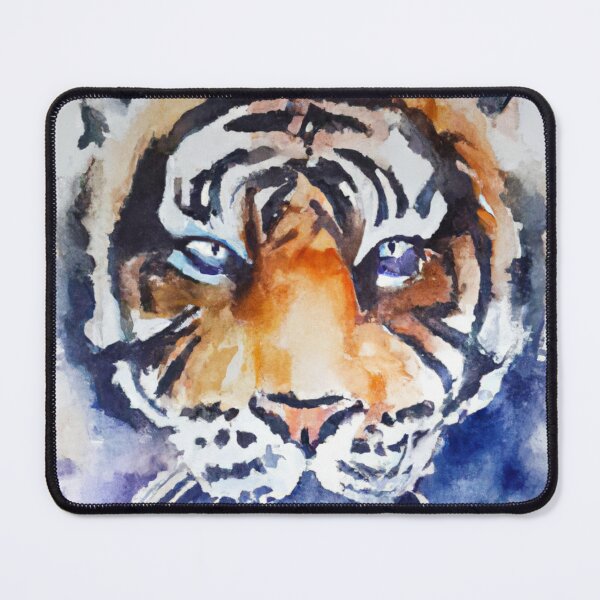 Item preview, Tiger Screen , Fear The Tiger , Watercolor Painting designed and sold by Color-Me-Blue.