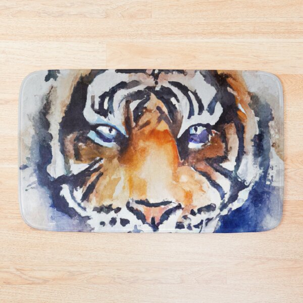 Item preview, Tiger Screen , Fear The Tiger , Watercolor Painting designed and sold by Color-Me-Blue.