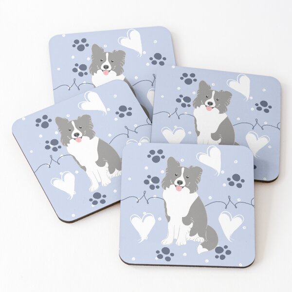 Item preview, LOVE Blue Border Collie designed and sold by Lulupainting.