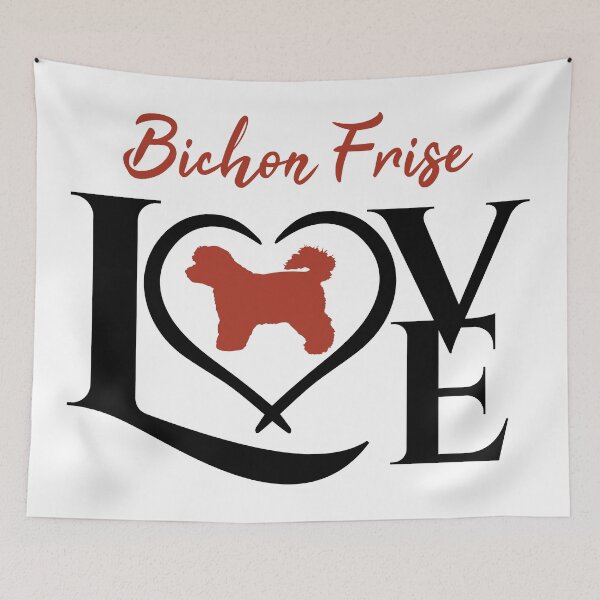 Item preview, Bichon Frise love designed and sold by SolidJoy.
