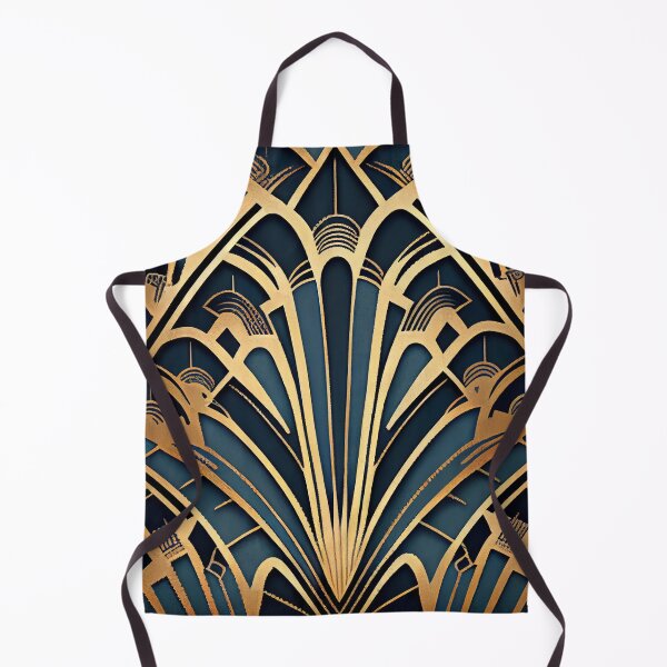 Aperçu de l'œuvre Muted Art Deco Pattern Digital Painting créée et vendue par CodeAndColors.