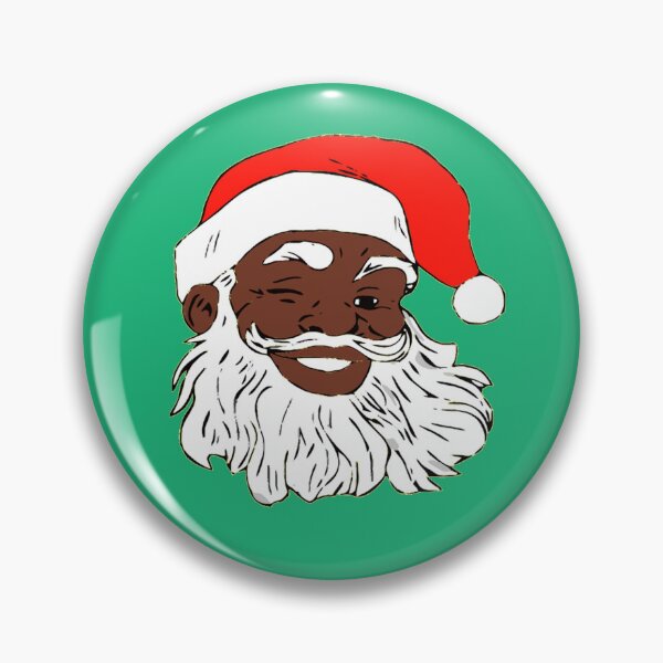 Item preview, Winking Black Santa Claus Christmas XMAS designed and sold by funnytshirtemp.
