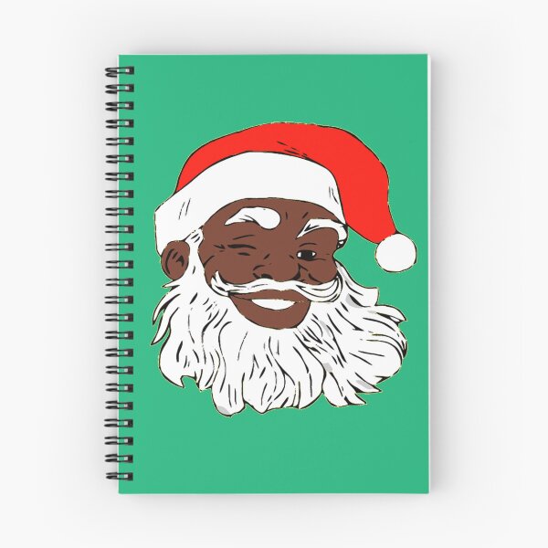 Item preview, Winking Black Santa Claus Christmas XMAS designed and sold by funnytshirtemp.