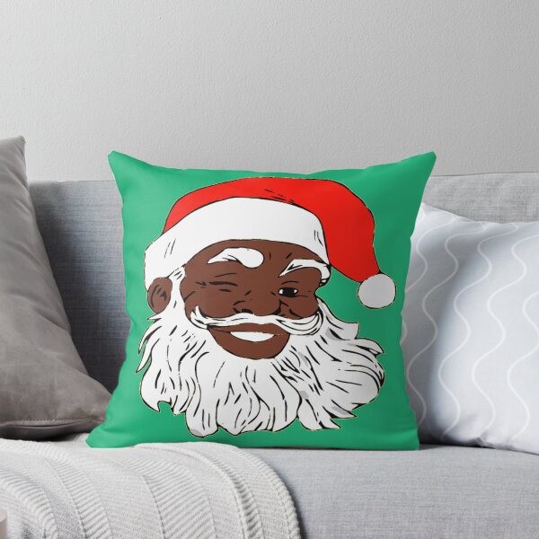 Item preview, Winking Black Santa Claus Christmas XMAS designed and sold by funnytshirtemp.