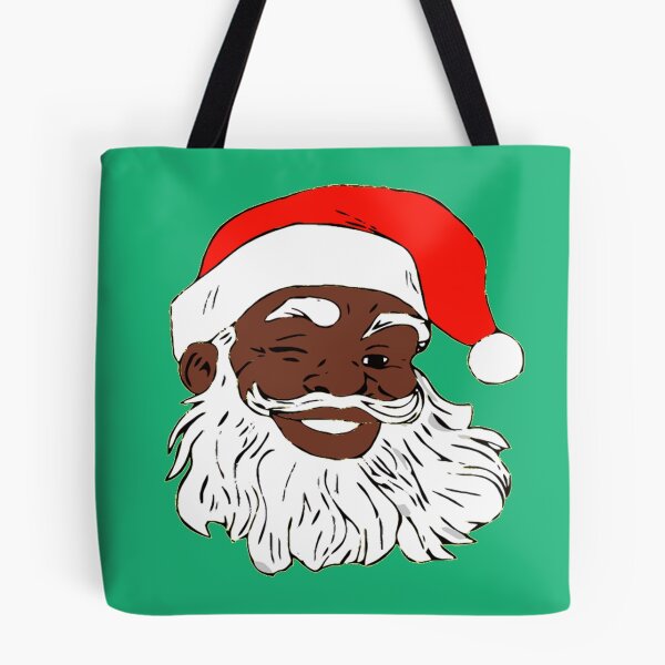 Item preview, Papá Noel negro guiñando un ojo Navidad XMAS designed and sold by funnytshirtemp.