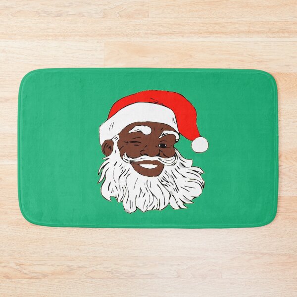 Item preview, Winking Black Santa Claus Christmas XMAS designed and sold by funnytshirtemp.