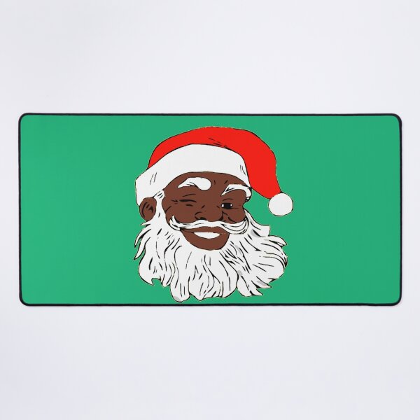 Item preview, Winking Black Santa Claus Christmas XMAS designed and sold by funnytshirtemp.