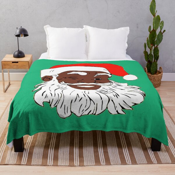 Item preview, Winking Black Santa Claus Christmas XMAS designed and sold by funnytshirtemp.