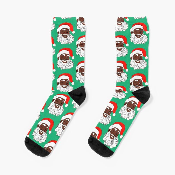 Item preview, Winking Black Santa Claus Christmas XMAS designed and sold by funnytshirtemp.