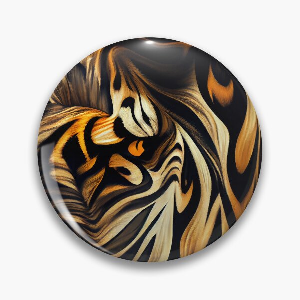 Artikelvorschau, Furry Formal Elegant Impressionist Intense Animal Pattern Digital Painting entworfen und verkauft von CodeAndColors.
