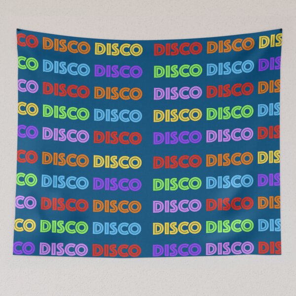 Item preview, Typographic Disco Pattern ( Rainbow Colours) designed and sold by Adam Regester.