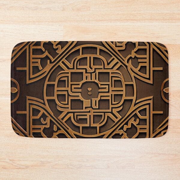 Item preview, Coarse Vivid Brown Asian Pattern Digital Painting designed and sold by CodeAndColors.