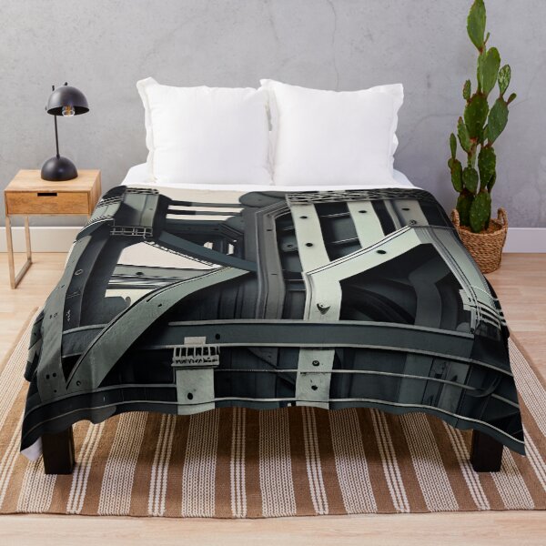 Item preview, Pale Aesthetic Industrial Pattern Digital Painting designed and sold by CodeAndColors.