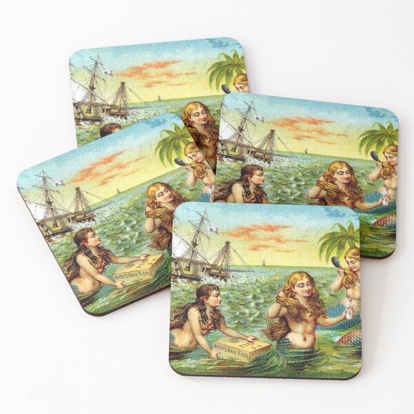 Item preview, 19th C. Mermaids at Ship Wreck designed and sold by historicimage.