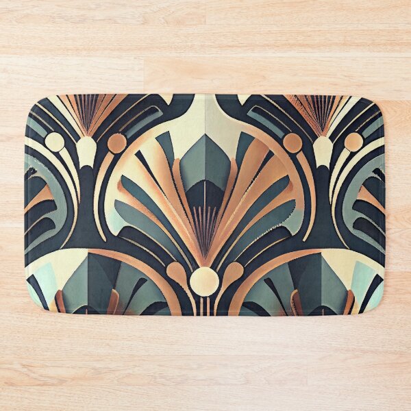 Item preview, Muted Art Deco Pattern Digital Painting designed and sold by CodeAndColors.