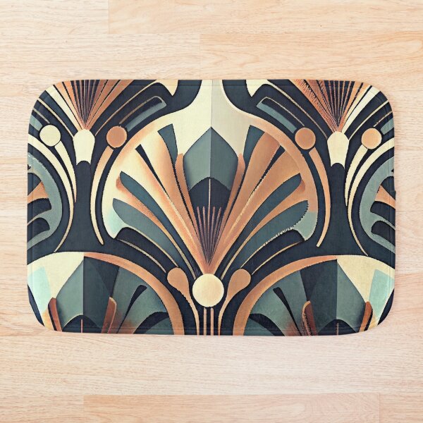 Item preview, Muted Art Deco Pattern Digital Painting designed and sold by CodeAndColors.