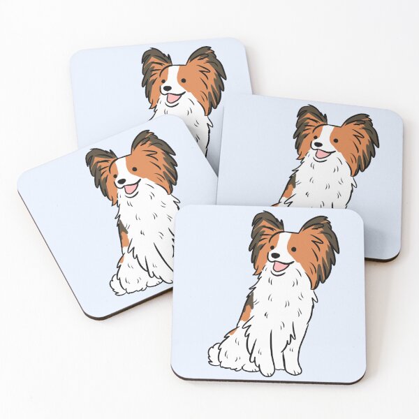 Item preview, Papillon dog cute illustration  designed and sold by Yarafantasyart.