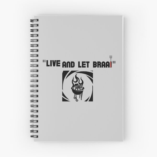 Item preview, Live and let braai (black) designed and sold by SolidEarthArt.